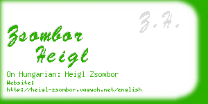 zsombor heigl business card